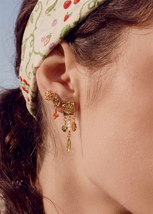 Paula earrings Forgyldt Maanesten